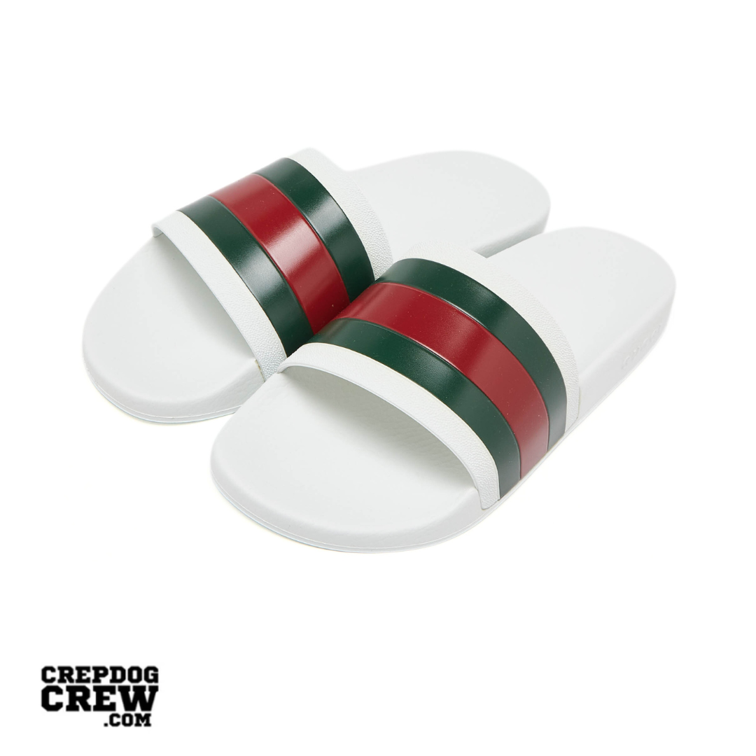Gucci Pursuit Pool Slides White