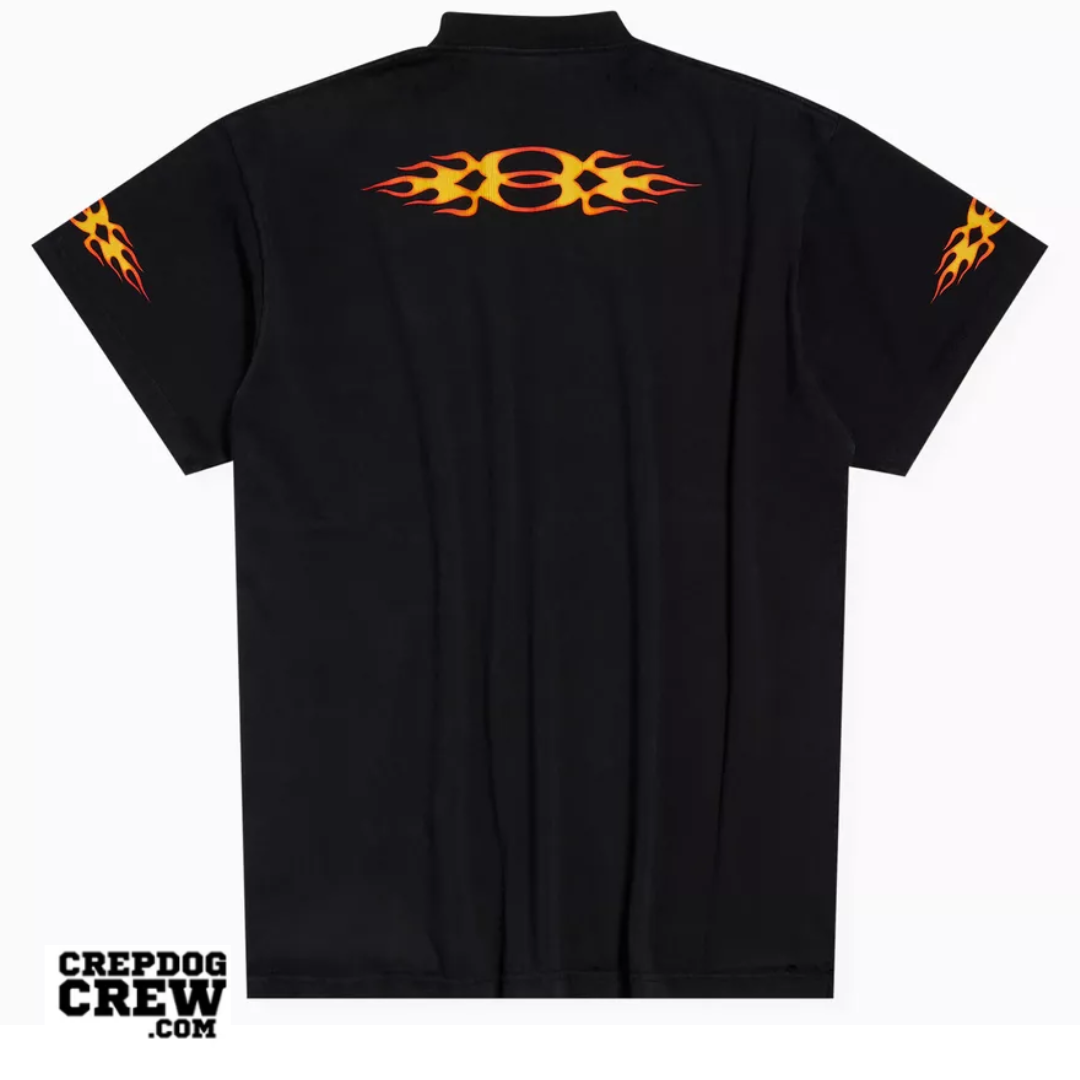 BALENCIAGA BURNING UNITY VINTAGE JERSEY BLACK