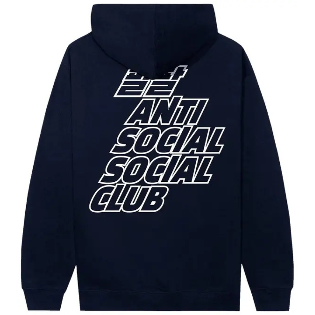 ANTI SOCIAL SOCIAL CLUB MIDNIGHT CLUB HOODIE Navy
