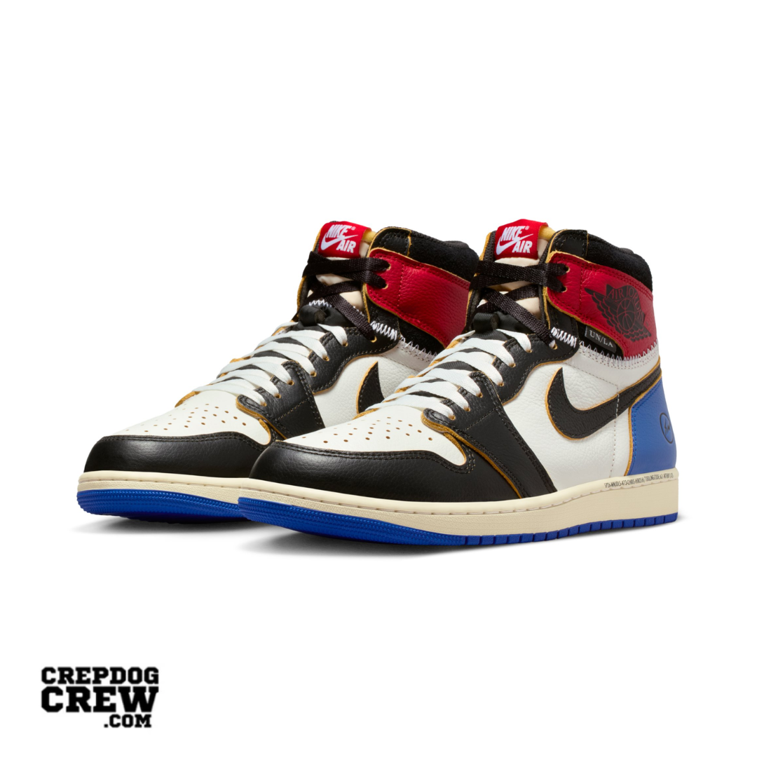 Jordan 1 Retro High OG SP Fragment x Union LA Varsity Red Sport Royal