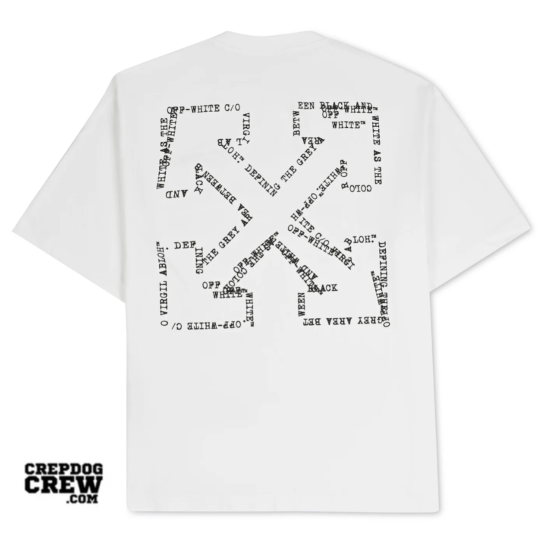 Off White Type Arrow Skate Tee WHITE