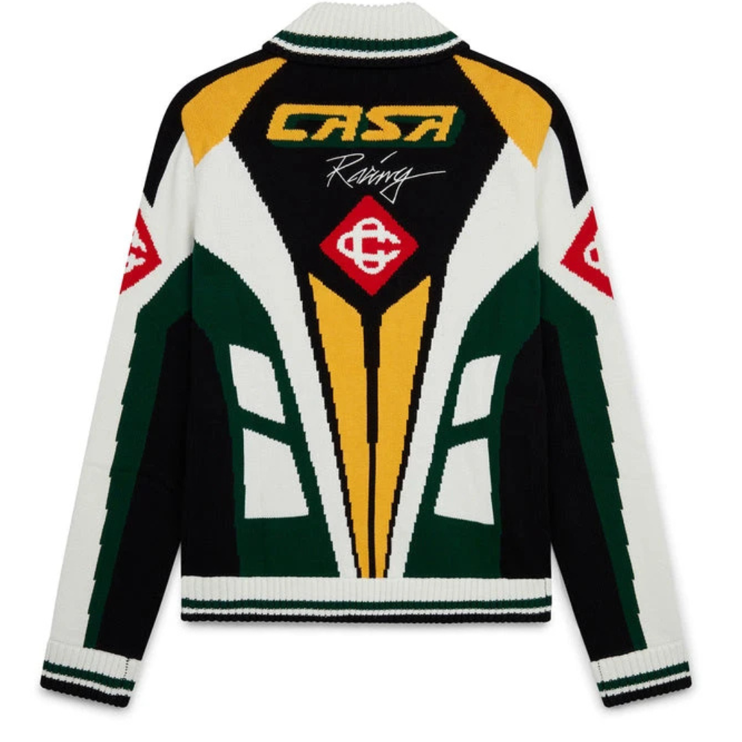 CASABLANCA CASA RACING CLUB KNITTED JACKET