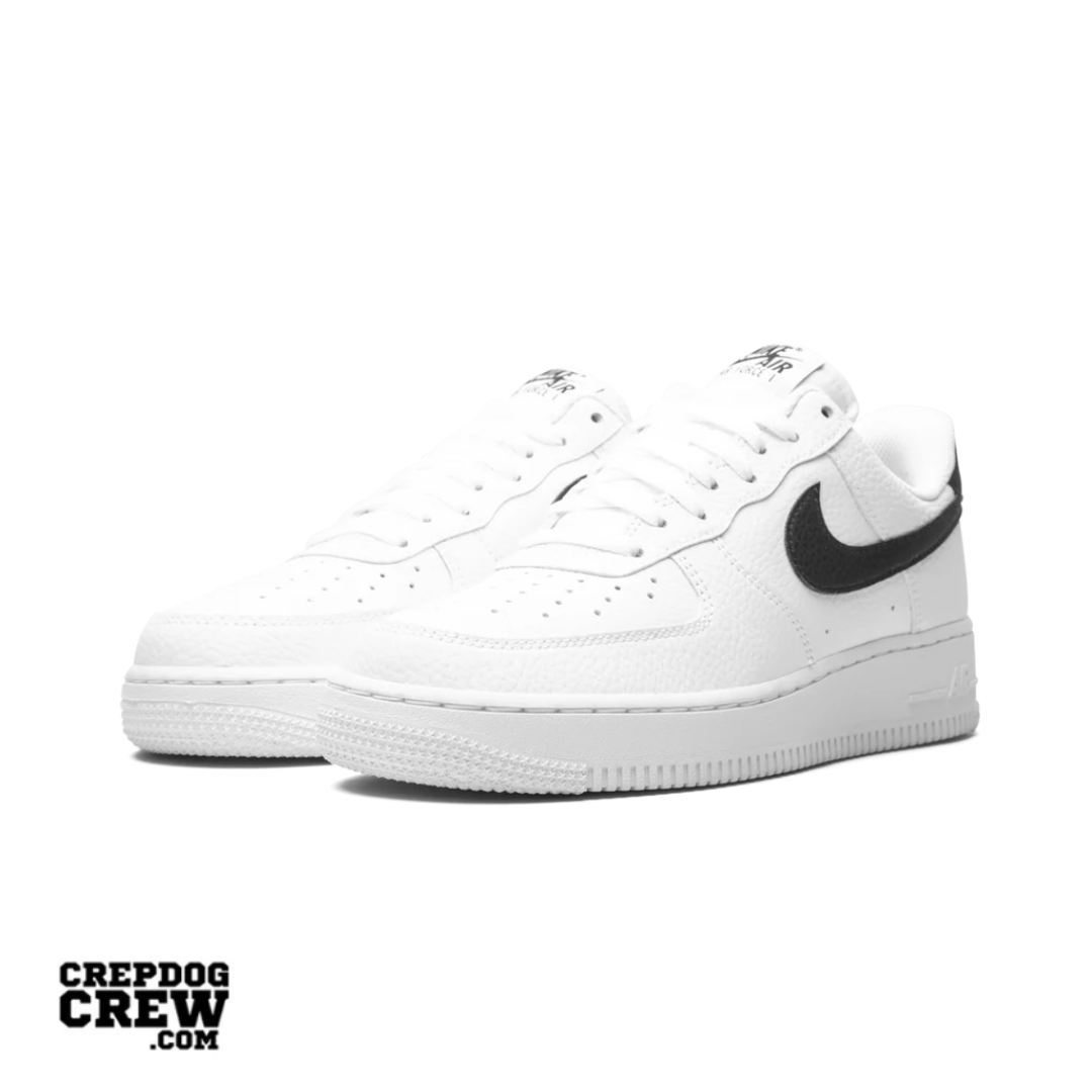 Nike Air Force 1 Low '07 White Black Pebbled Leather