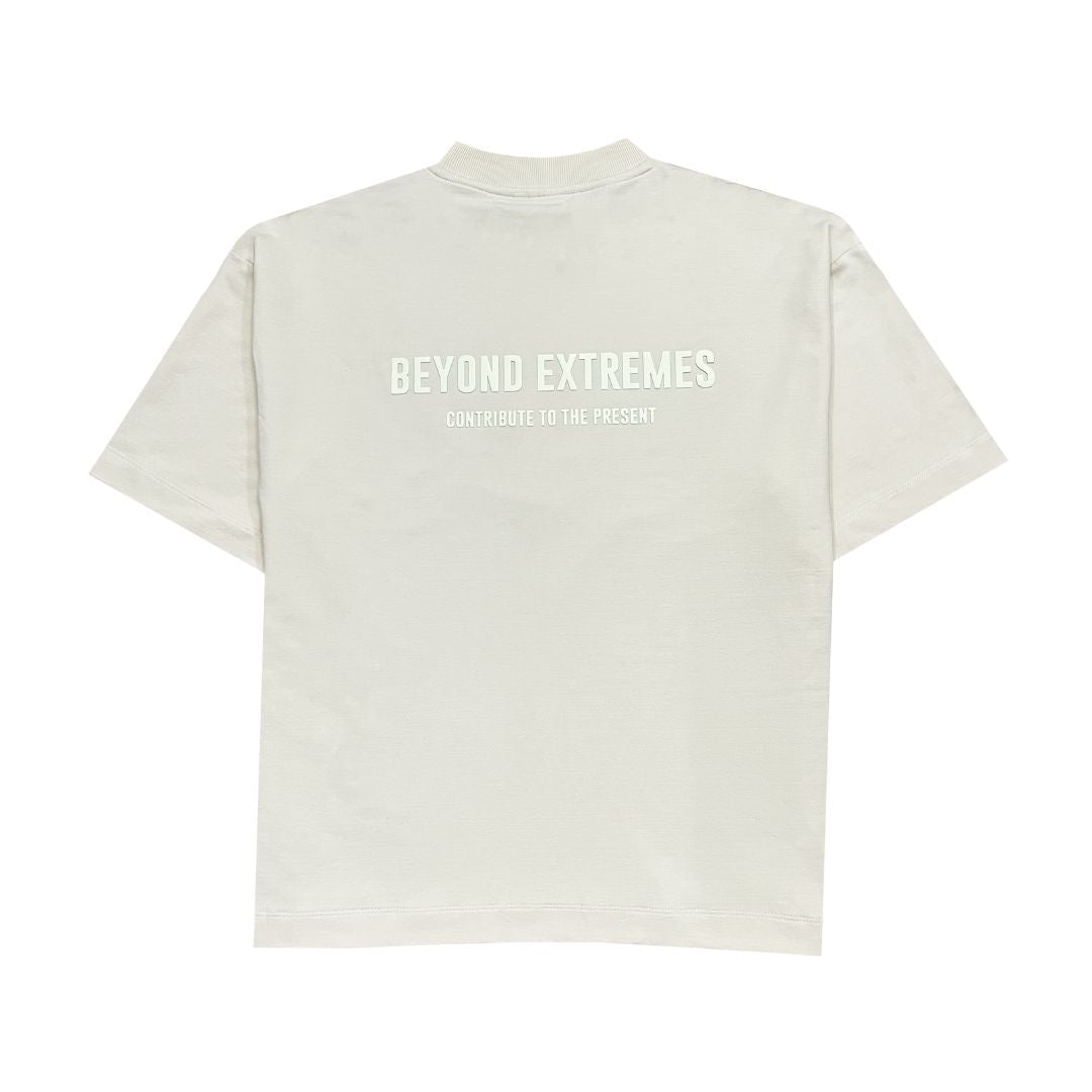 3 T-shirt in Cream  [Unisex]