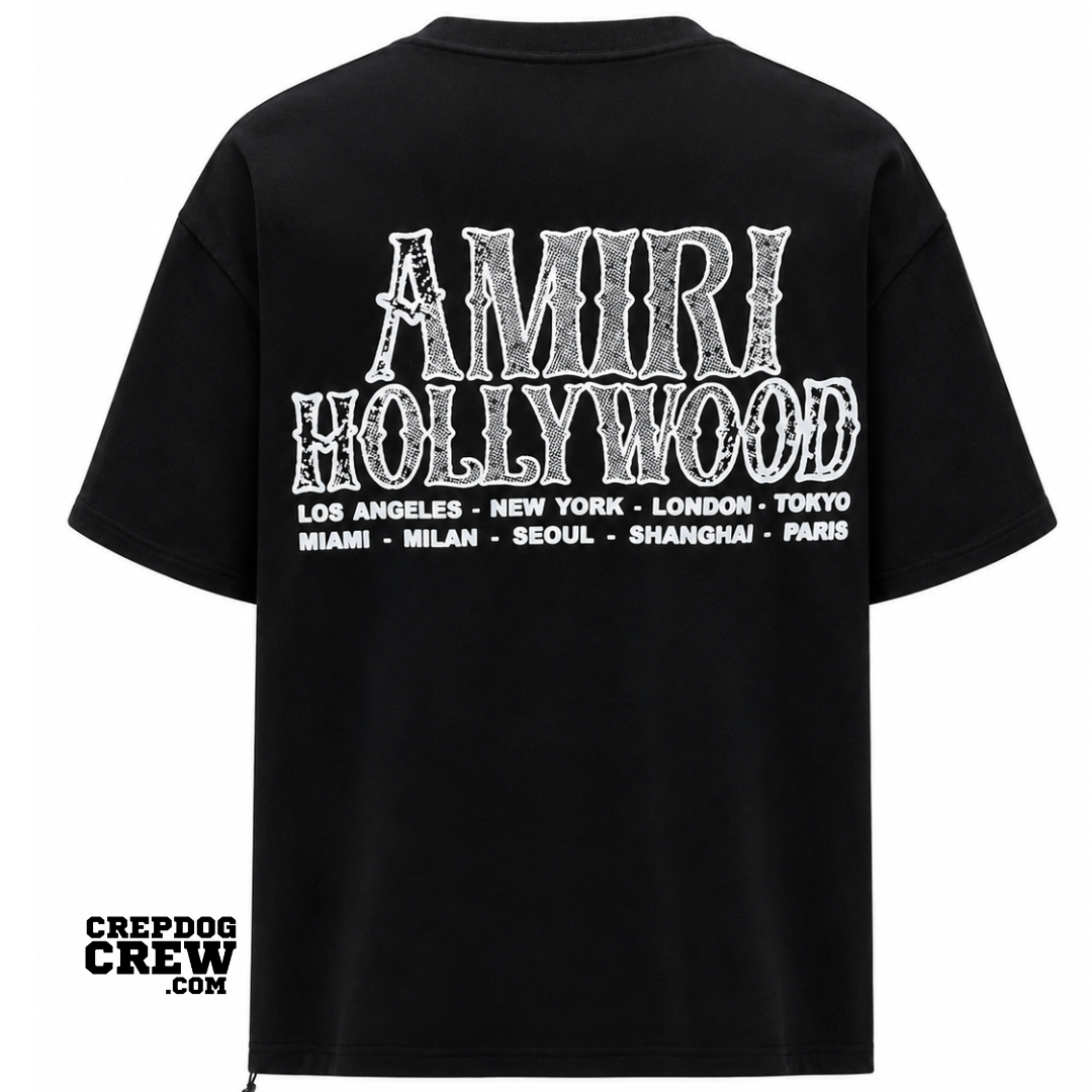 AMIRI HOLLYWOOD CITY TEE BLACK