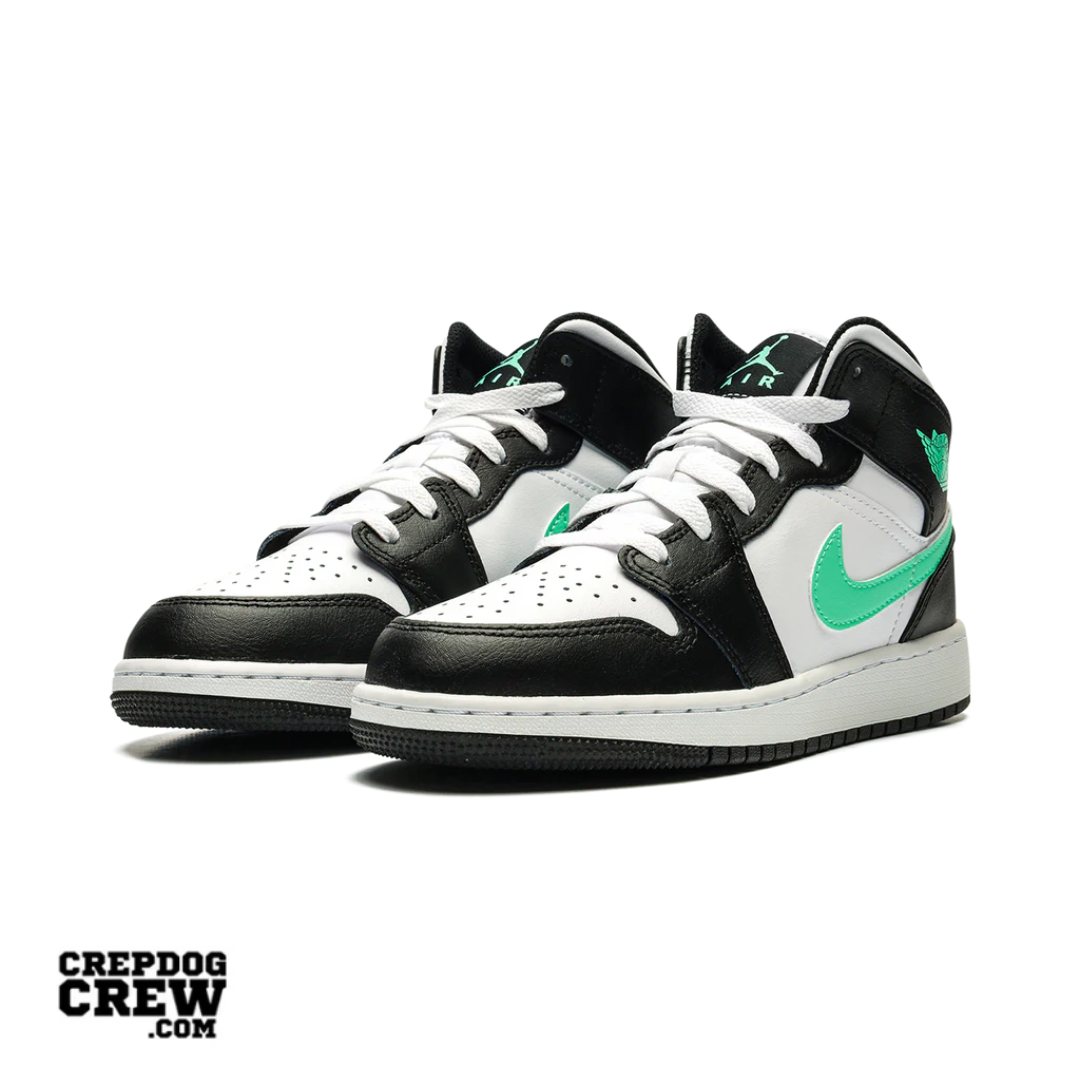 Jordan 1 Mid Green Glow (GS)