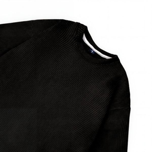 CO-ORD IN SWEATER KNIT FABRIC (BLACK)
