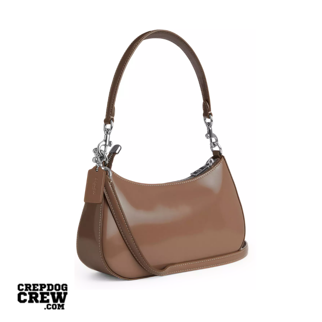 COACH Teri Shoulder Bag novelty leather Silver