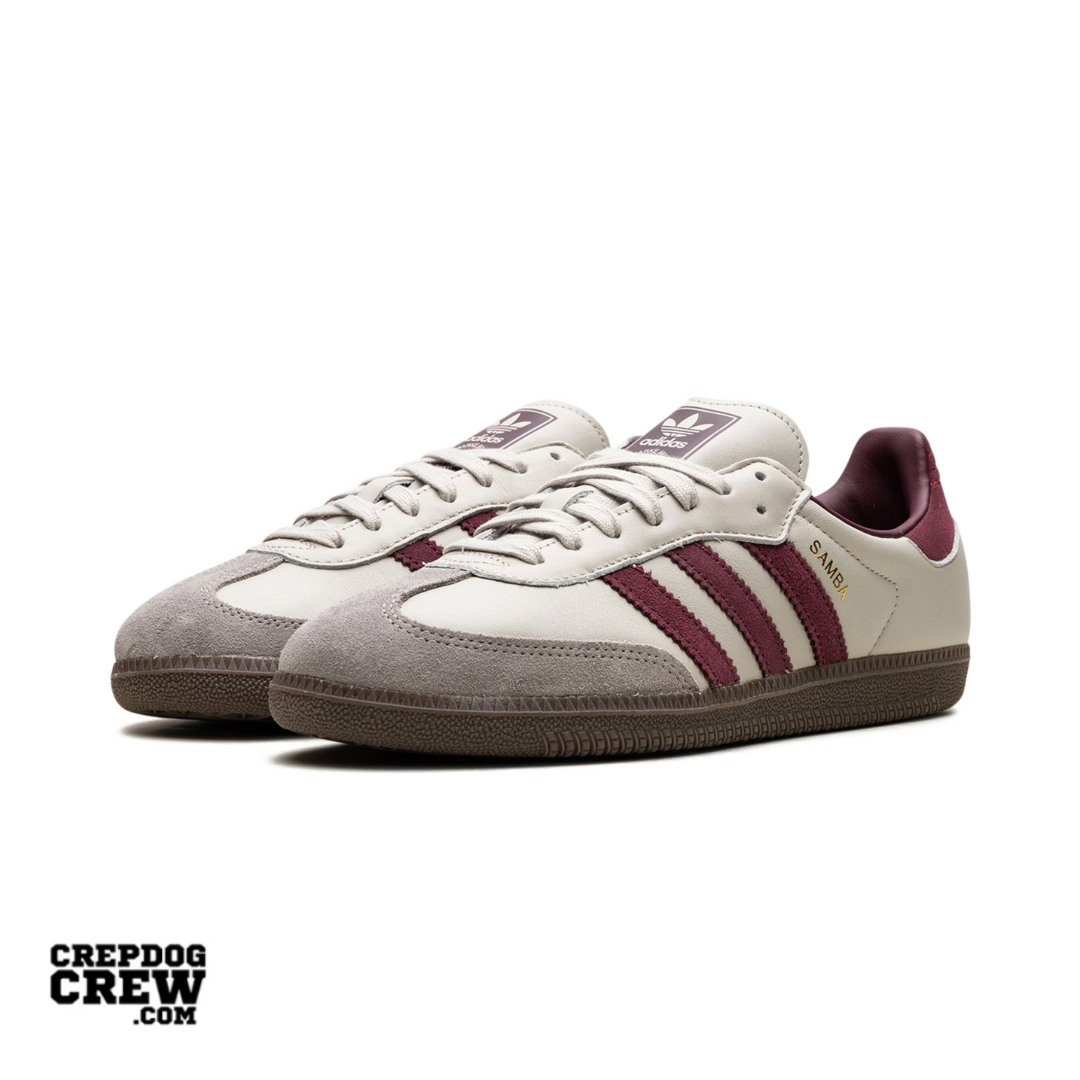 adidas Samba OG Putty Grey Maroon