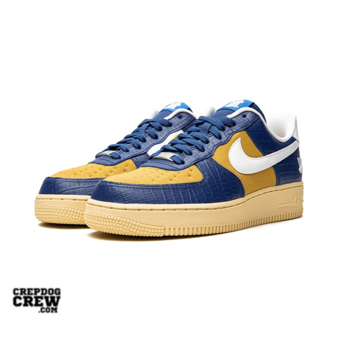 Nike Air Force 1 Low SP Undefeated 5 On It Blue Yellow Croc