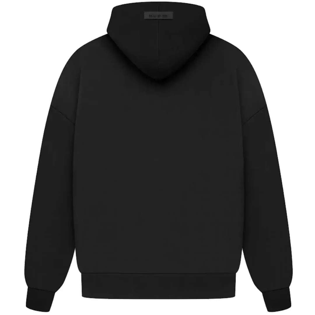 Fear of God ESSENTIALS HOODIE ARCH LOGO JET BLACK