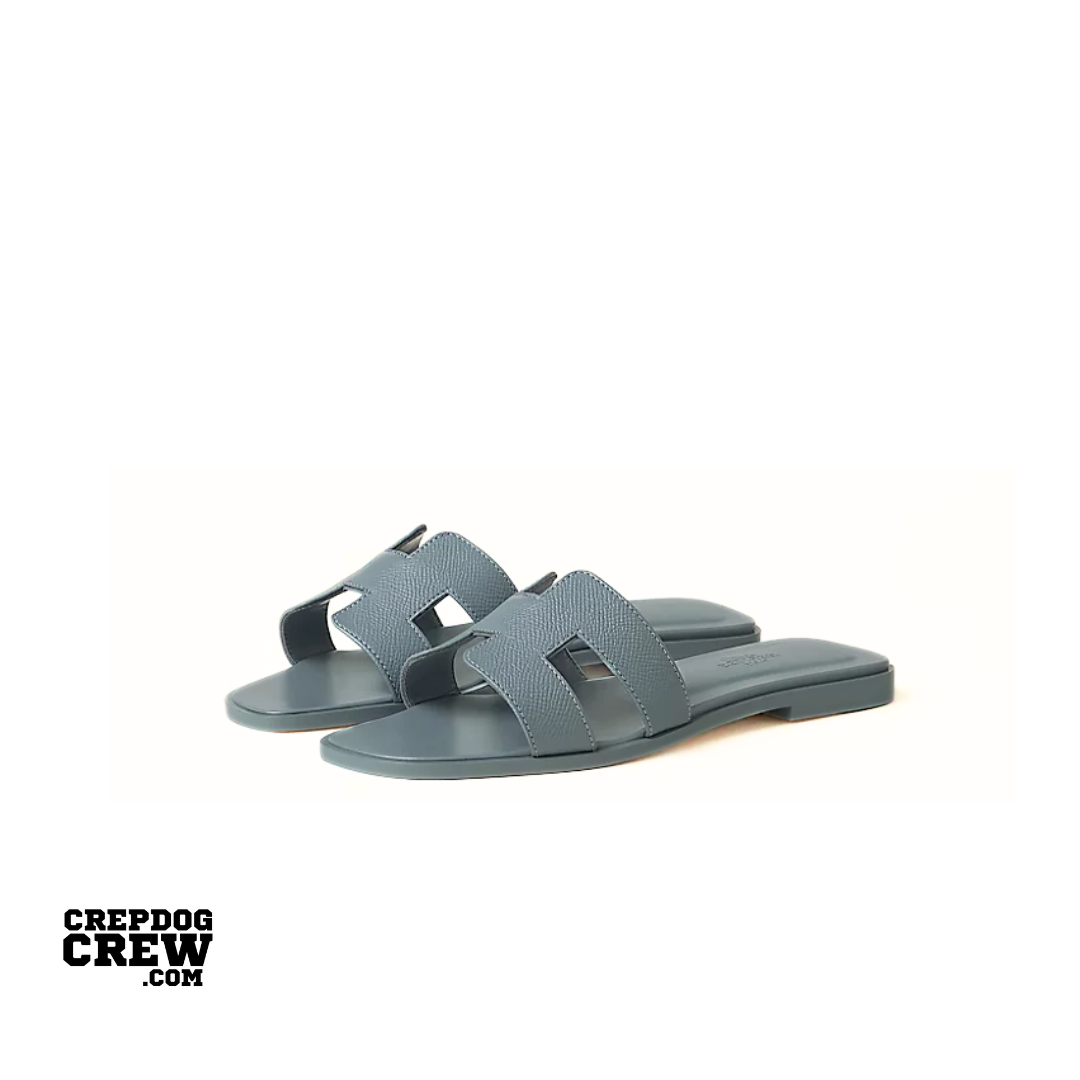 HERMES ORAN SANDAL BLEU