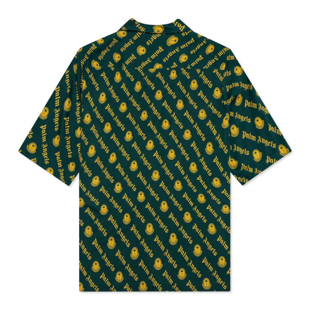 Moncler x Palm Angels Logo Print Shirt Yellow/Green