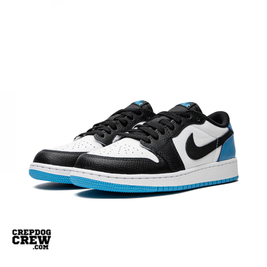 Jordan 1 Retro Low OG Black Dark Powder Blue (GS)