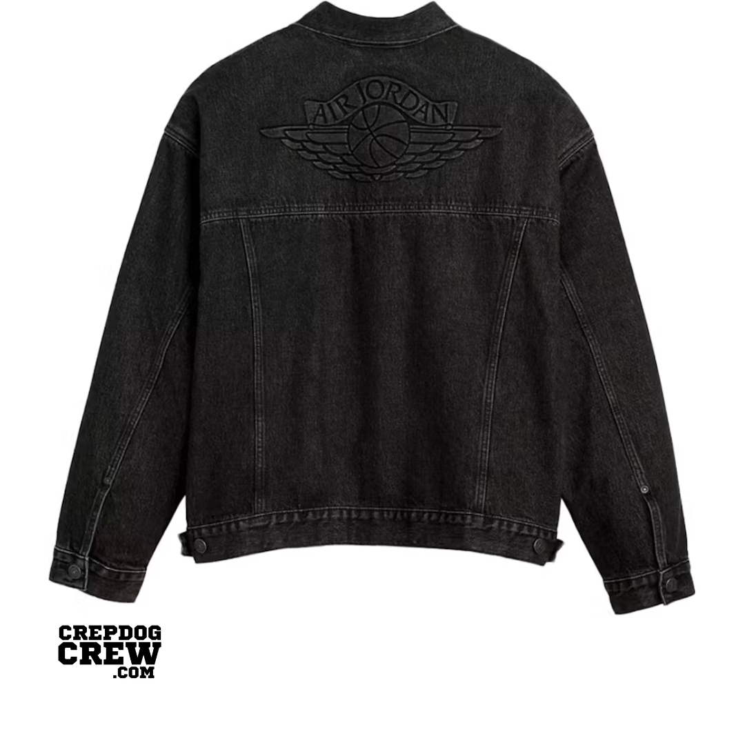 LEVIS  X NIKE JORDAN TYPE III TRUCKER JACKET BLACK WASH BLACK