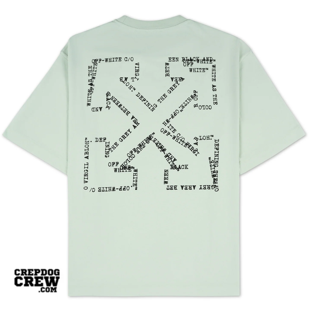 Off White Type Arrow Skate Tee FADE OUT MINT
