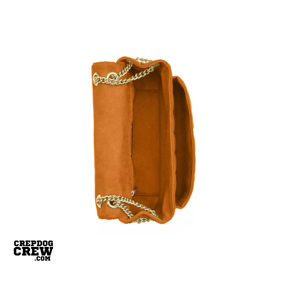 Coach Elodie Crossbody Bag With Quilting suede Gold Marigold