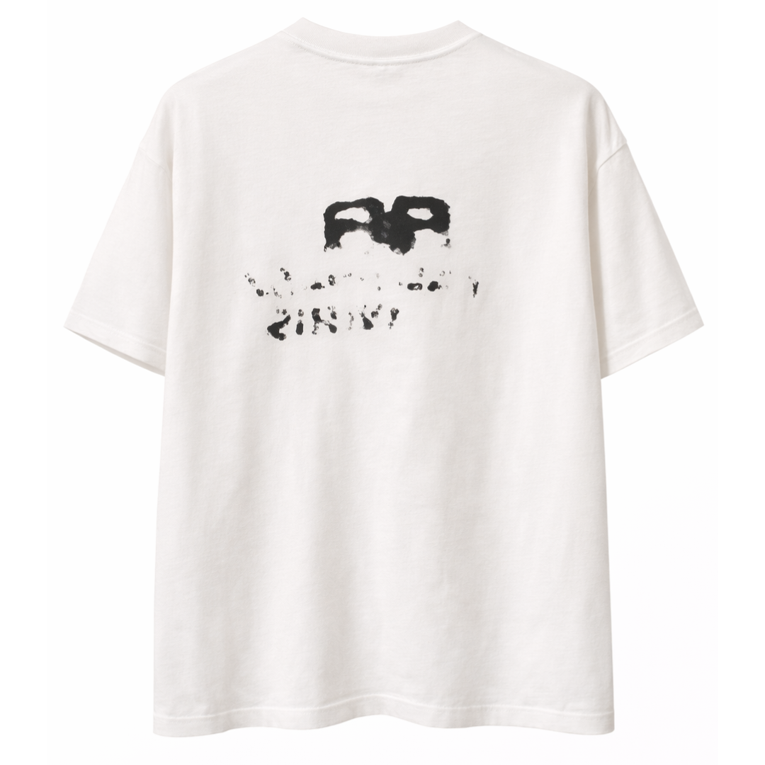 BALENCIAGA HAND DRAWN BB ICON TEE WHITE