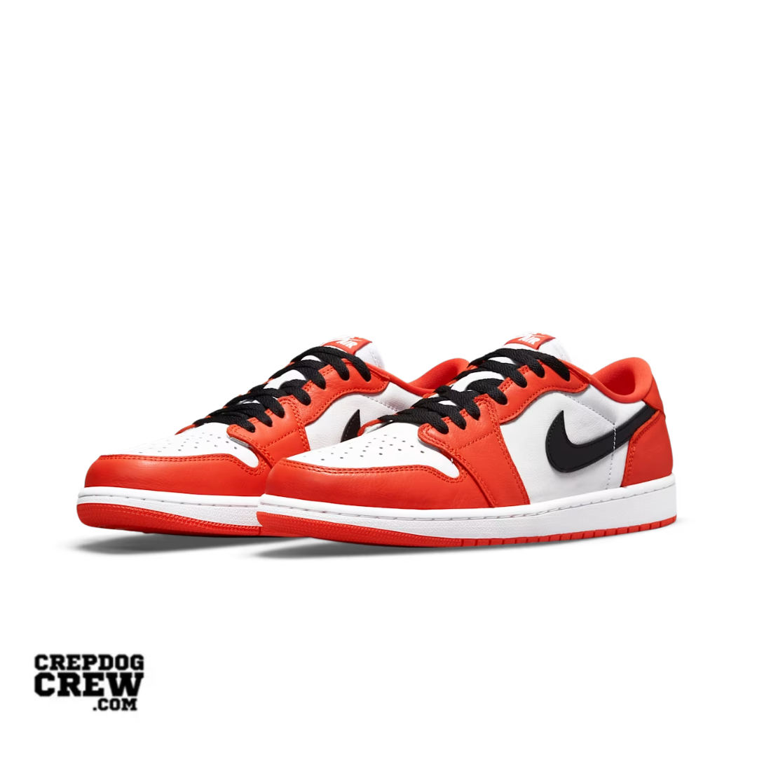 air jordan 1 low og starfish on feet