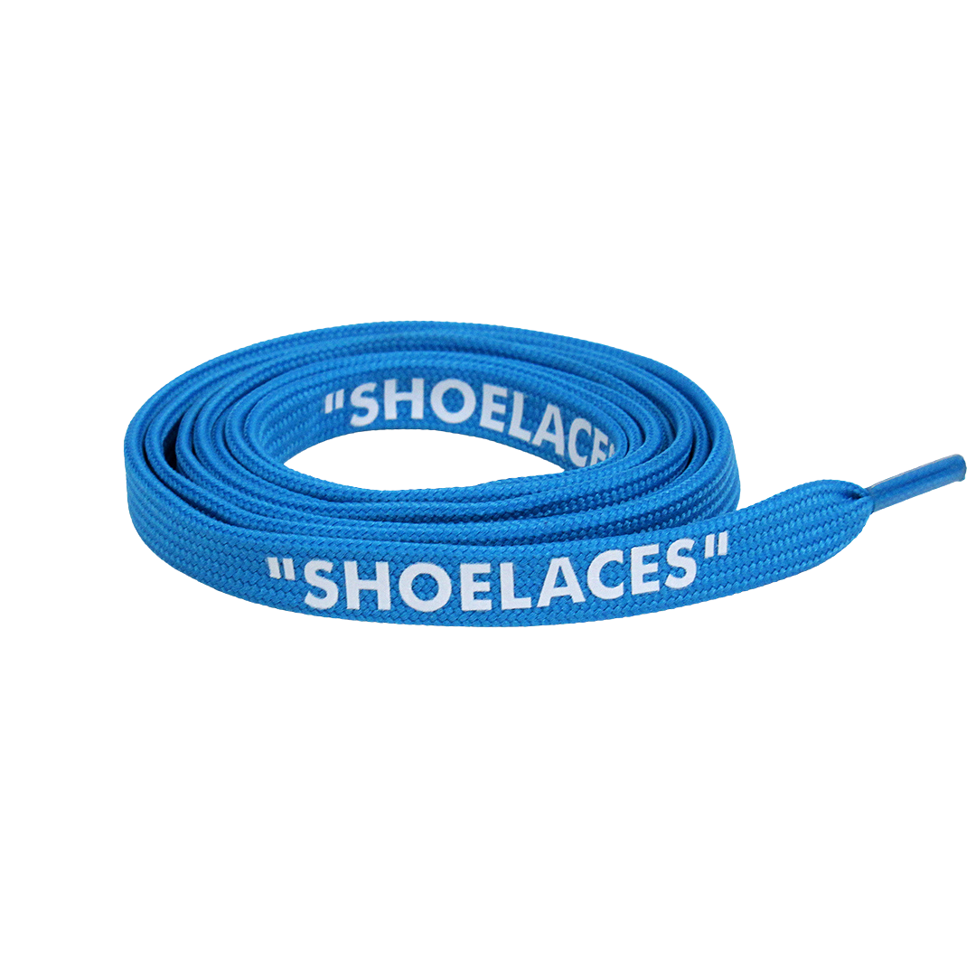 Electric Blue Off-White Style "SHOELACES"