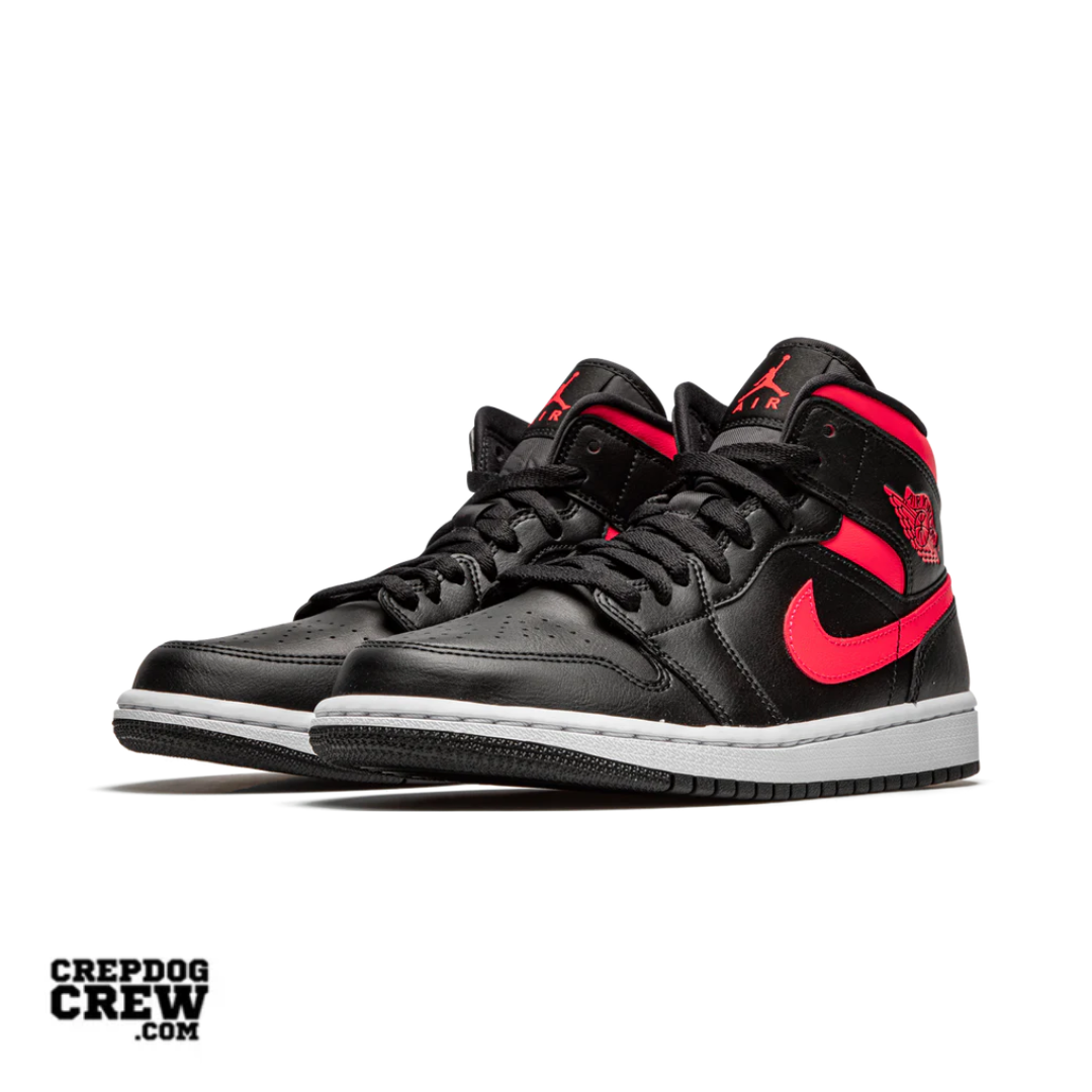 Jordan 1 Mid Black Siren Red (W)
