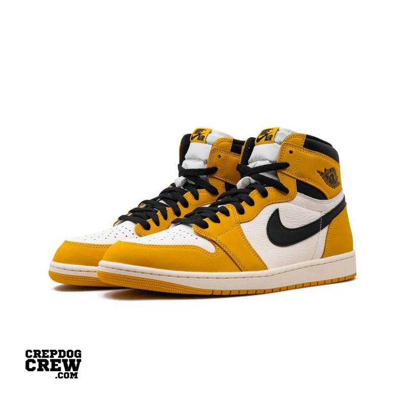 Jordan 1 Retro High OG Yellow Ochre | Nike Air Jordan | Sneaker Shoes by Crepdog Crew