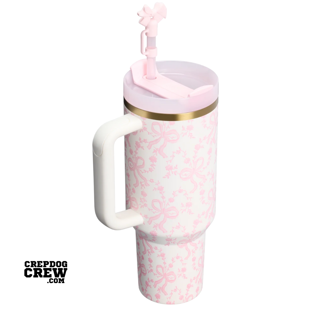 STANLEY 1913 x LoveShackFancy Holiday TUMBLER Mug FlowState Coquette Bow Chantilly 40 Oz