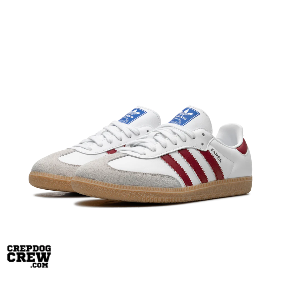 adidas Samba OG White Burgundy Gum