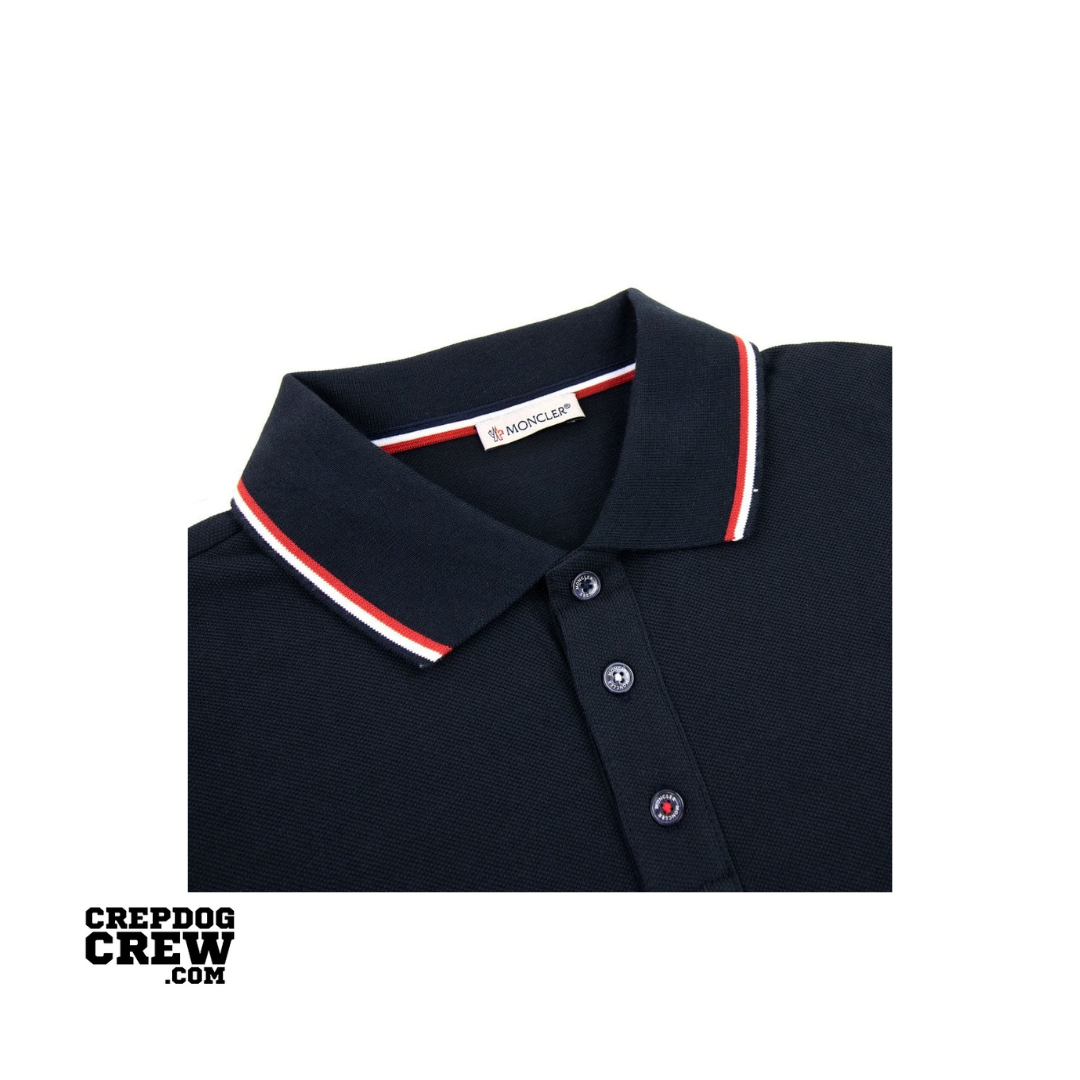Moncler Maglia Polo Manica Corta Navy 773