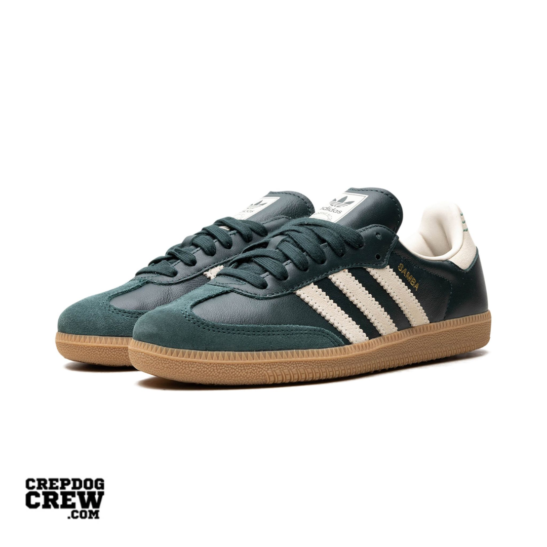 adidas Samba OG Shadow Green Cream White Gold Metallic