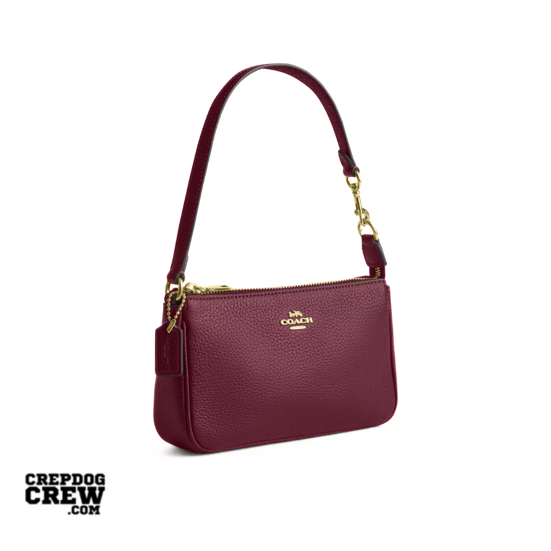 Coach Nolita 19 pebbled leather Im Dark Cherry