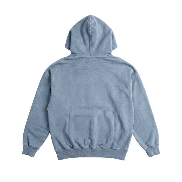 OVERDYED HEAVY WEIGHT HOODIE (GREY BLUE)