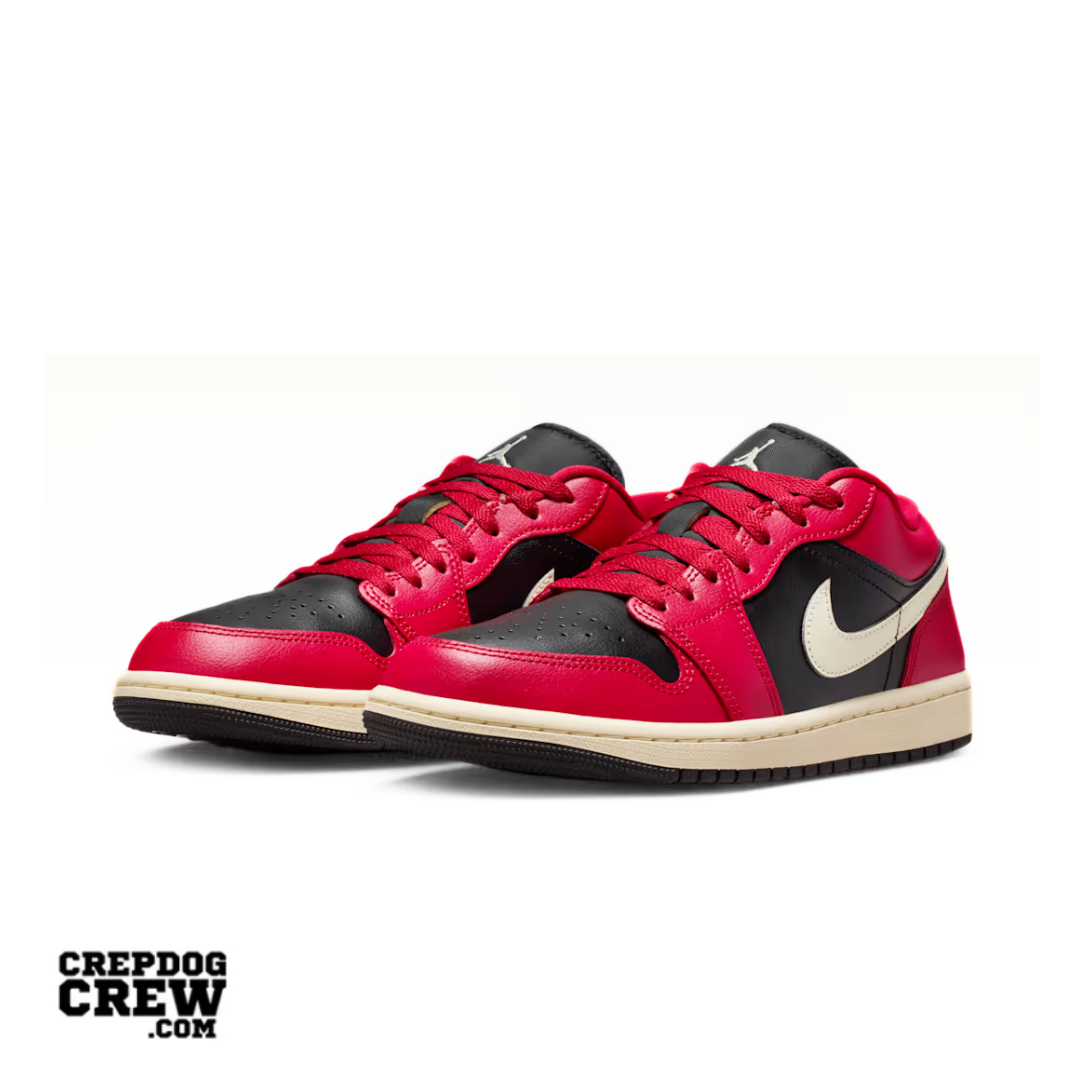 Jordan 1 Low Mystic Hibiscus Black (W)
