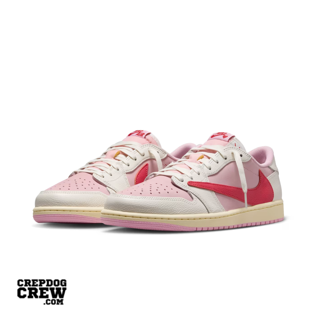 Jordan 1 Retro Low OG SP Travis Scott Sail Tropical Pink