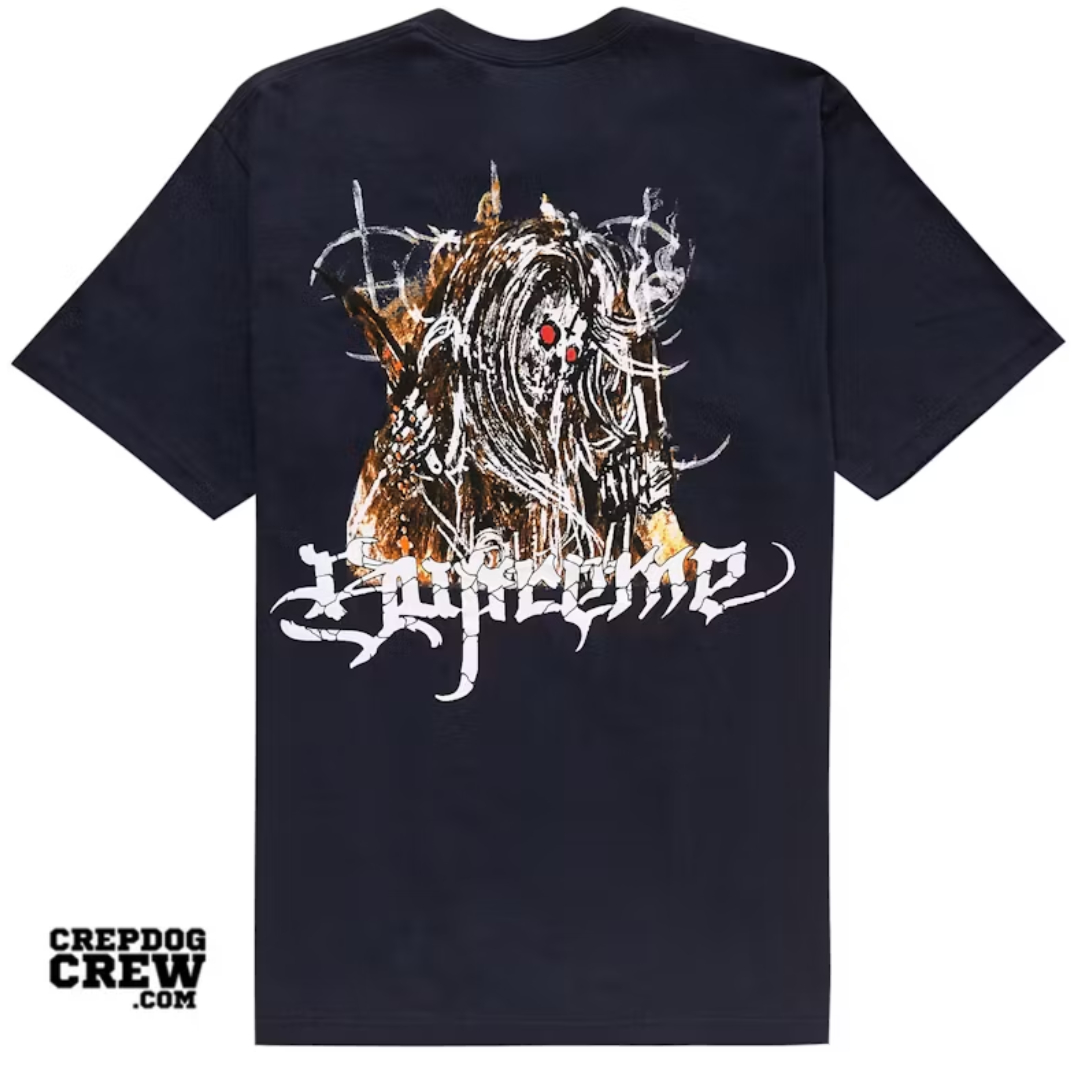 SUPREME SATAN TEE Navy