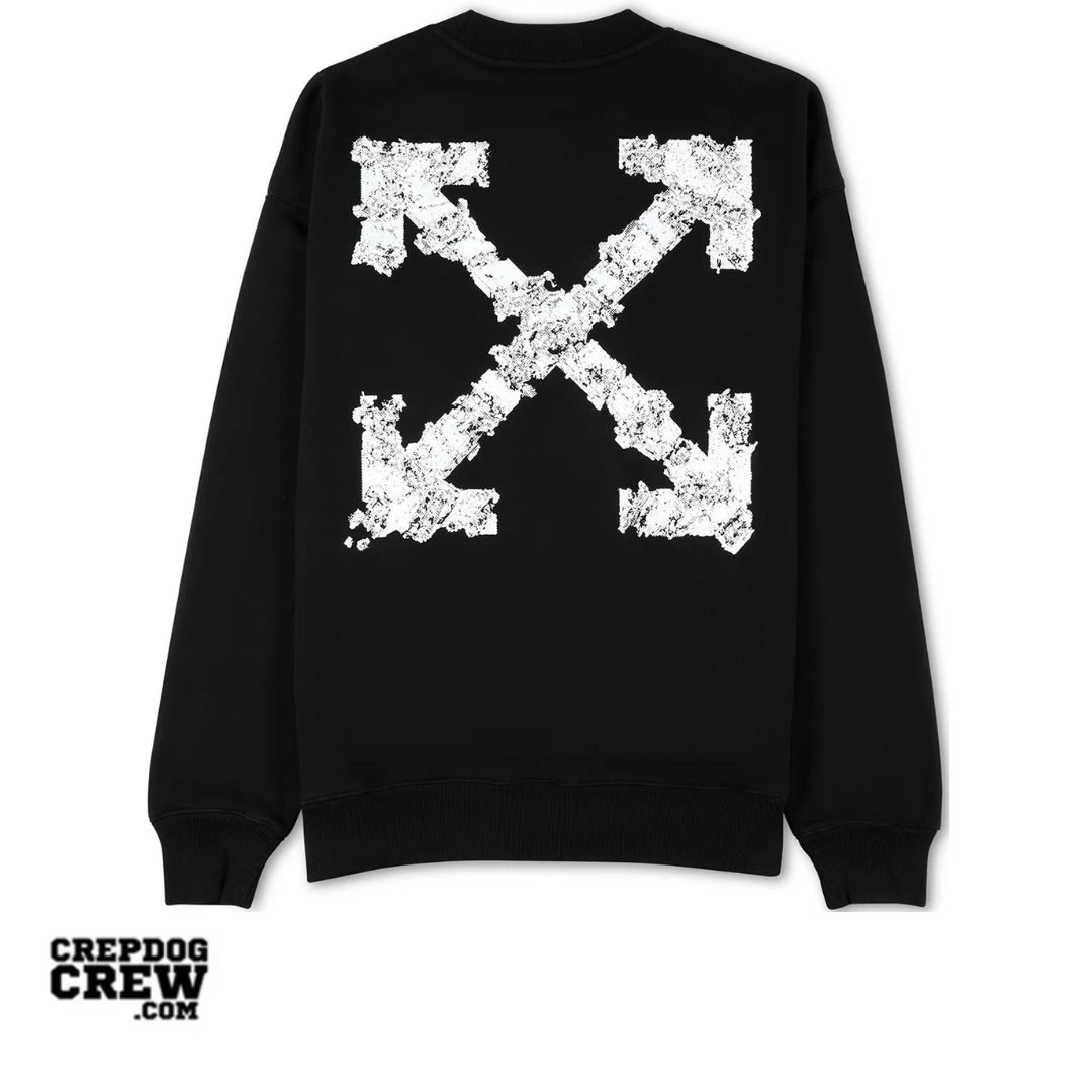 OFF WHITE Heraldic Arrow Skate Crewneck BLACK