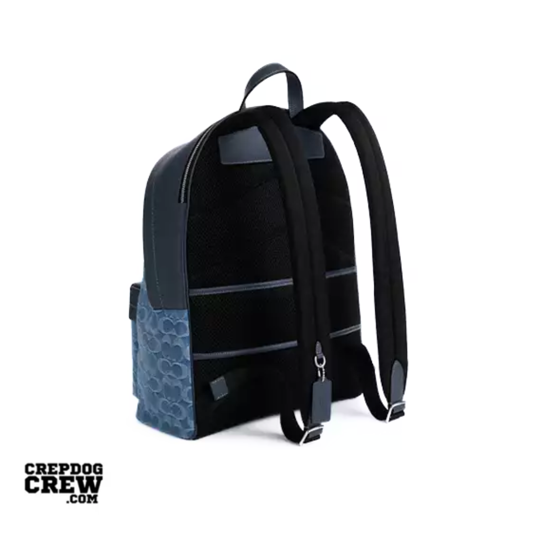 Coach Taylor Backpack In Signature Denim Silver