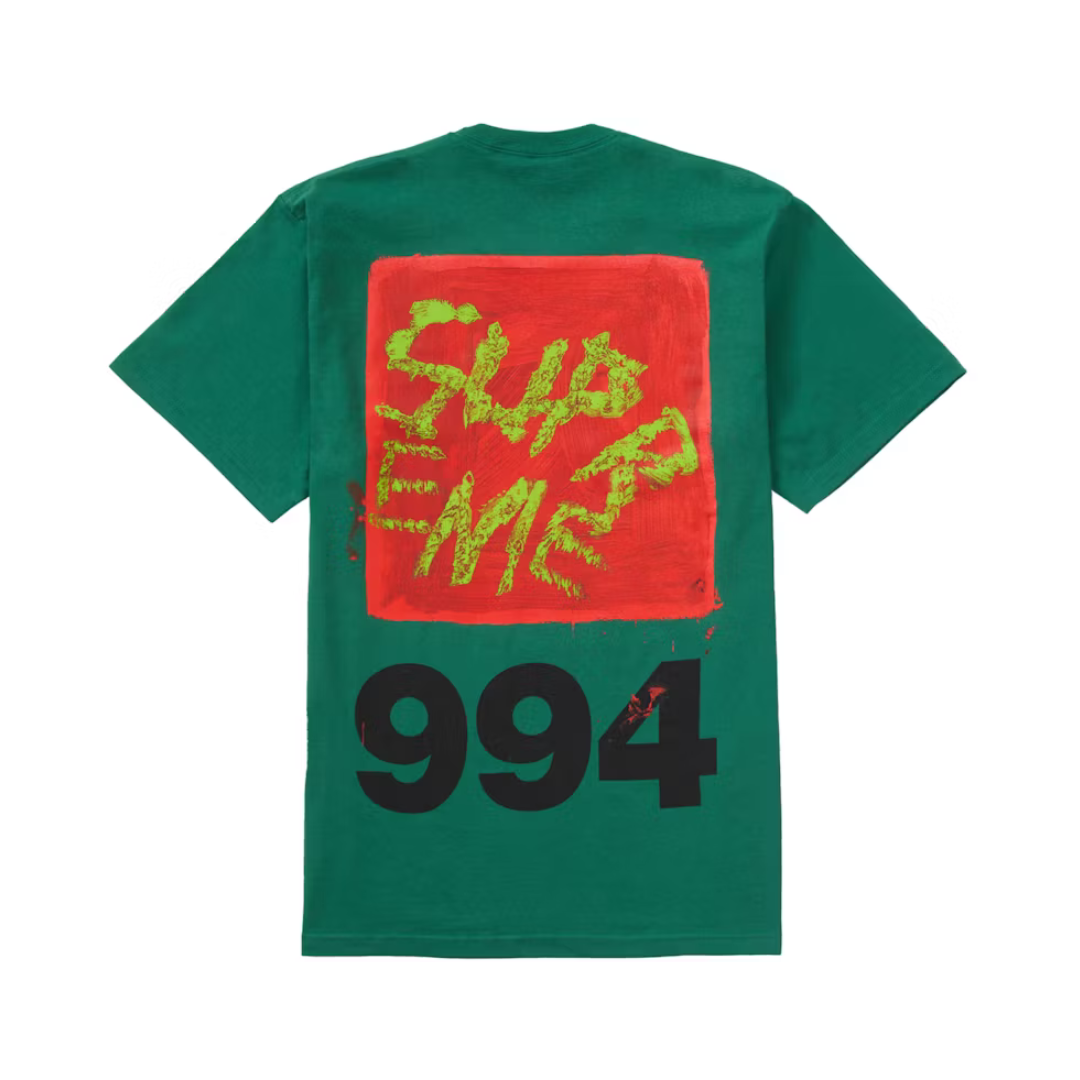 Supreme Paint Tee Green