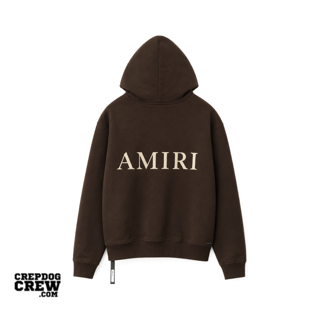 AMIRI PUFF LOGO HOODIE Brown
