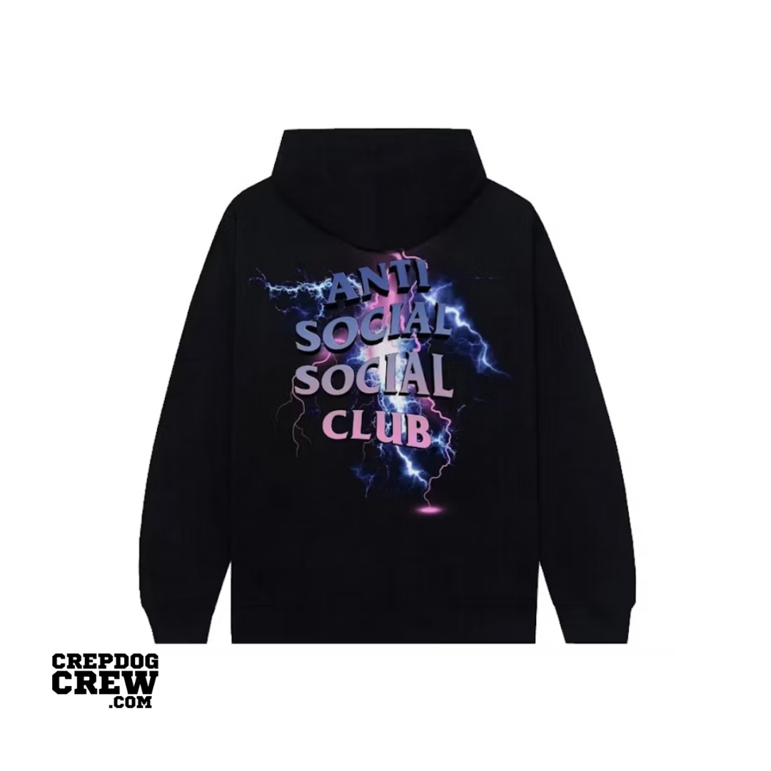 Anti Social Social Club Bolt From The Blue Hoodie Black