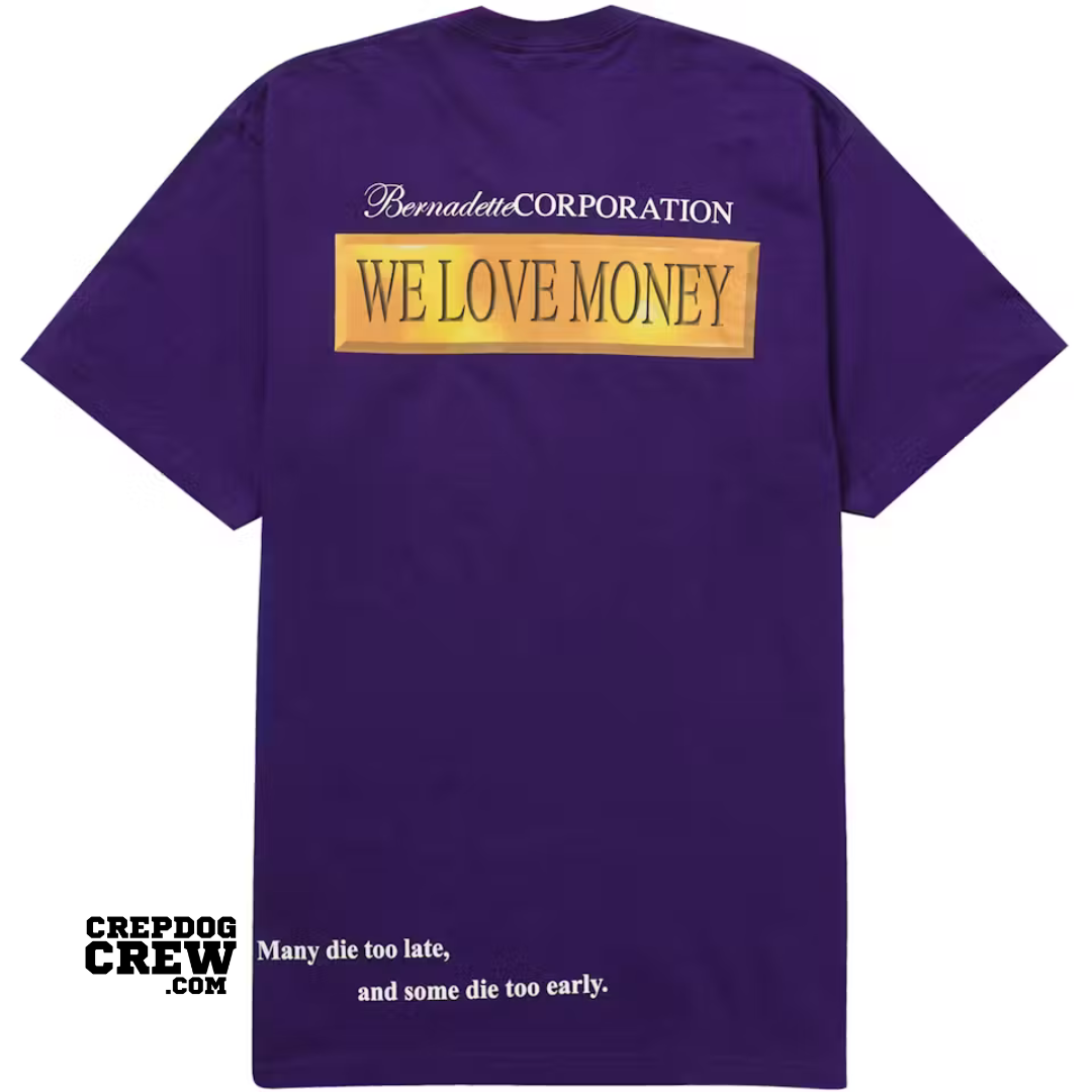 SUPREME BERNADETTE CORPORATION MONEY TEE PURPLE