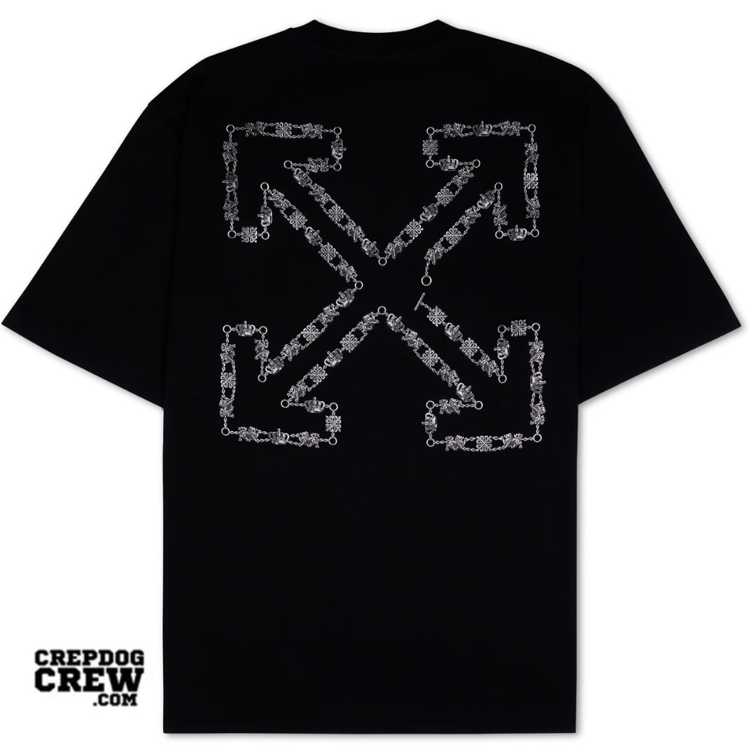 Off White Chain Arrow Skate Tee BLACK