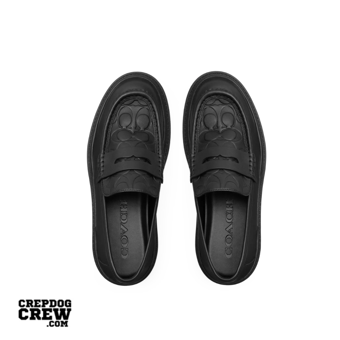 COACH LOAFER IN SIGNATURE LEATHER BLACK