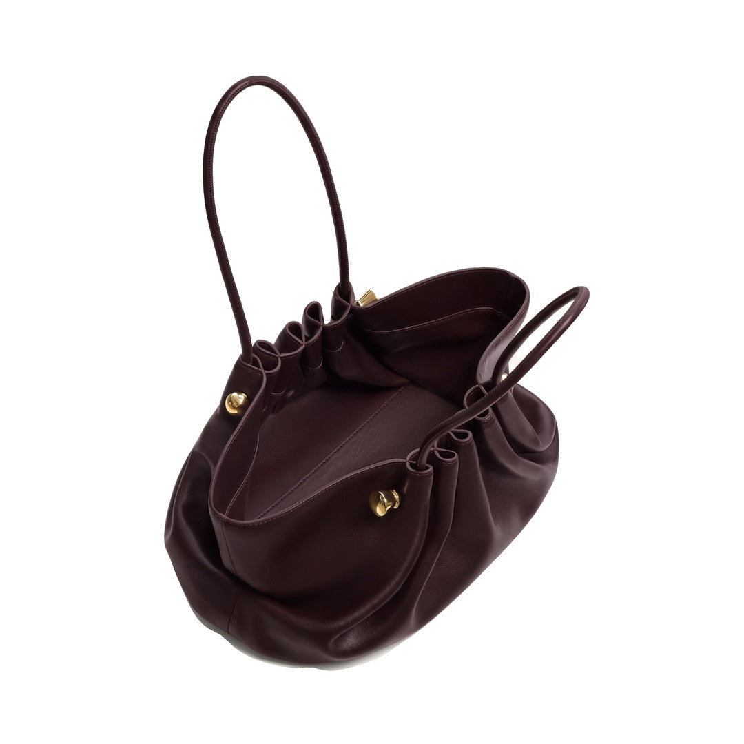 JW PEI Naomi Gathered Long Handle Shoulder Bag - Deep Burgundy