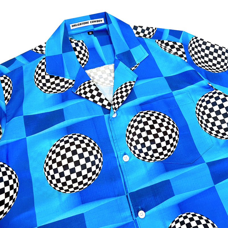 70s Disco Shirt Blue | Drugstore Cowboy | Streetwear Shirts by Crepdog Crew