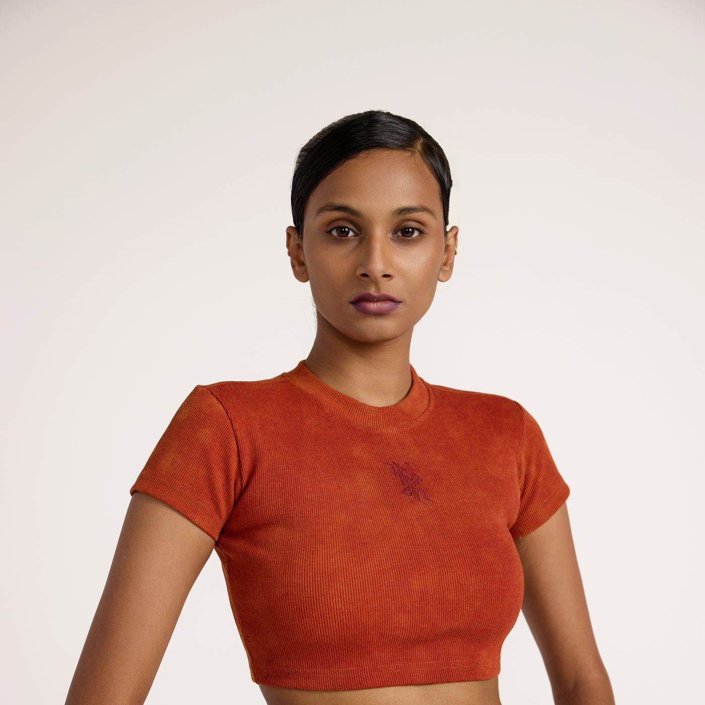 Basics Women's Red Crop T-shirt