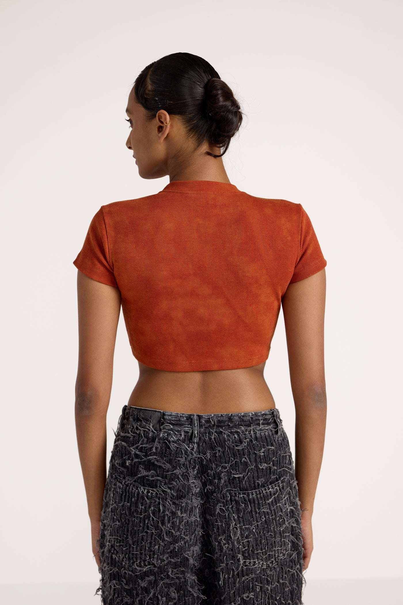 Basics Women's Red Crop T-shirt