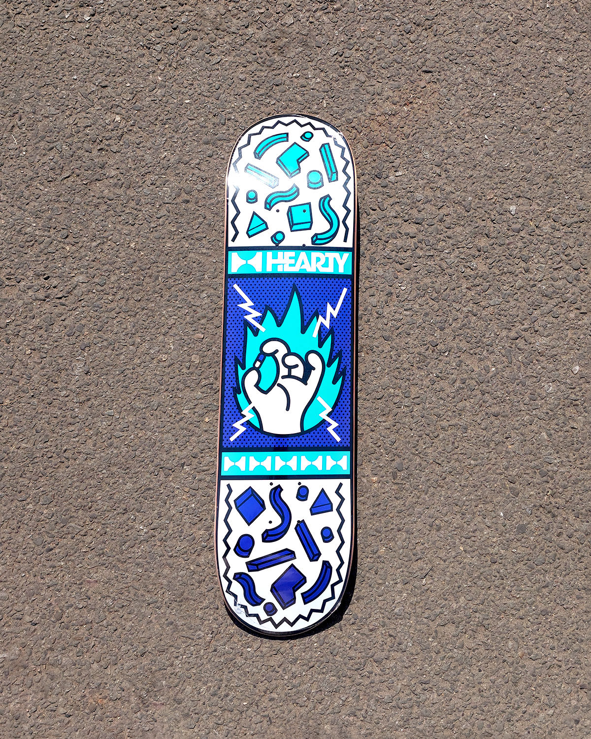 Hearty Skateboard Deck Take a Chill Pill Teal Blue- 8.0", 8.125" & 8.25"