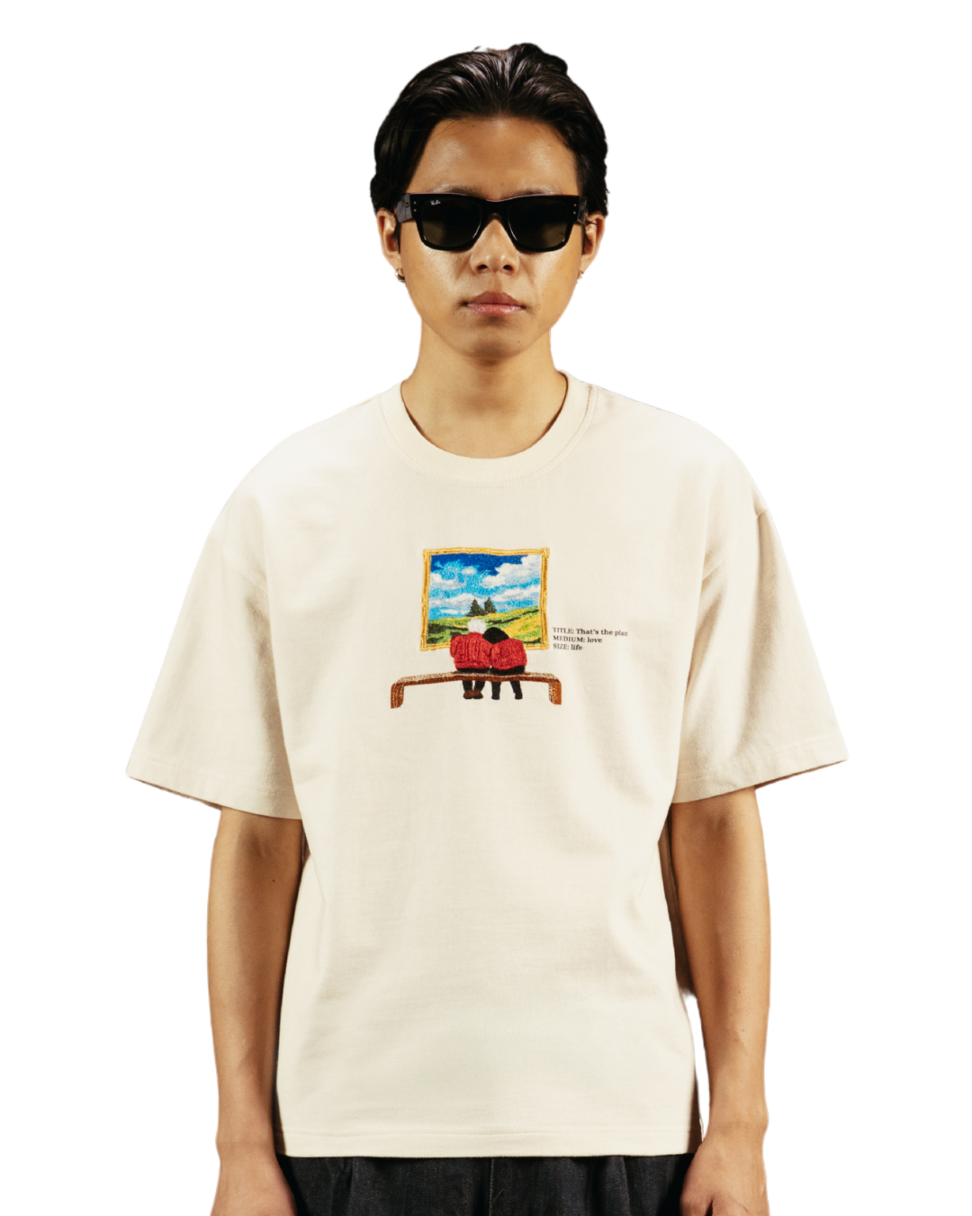 THAT’S THE PLAN- REGULAR FIT EMBROIDERED T-SHIRT