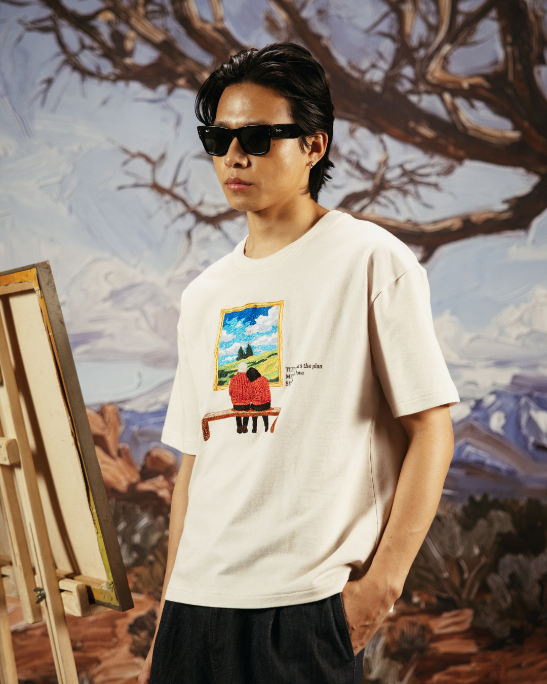 THAT’S THE PLAN- REGULAR FIT EMBROIDERED T-SHIRT